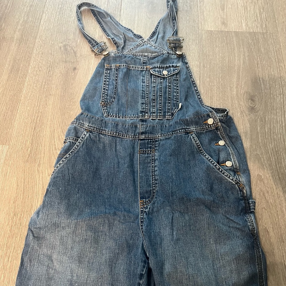 Jean short overalls